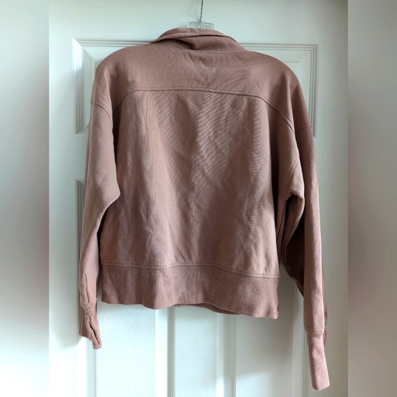 Old Navy Dynamic Fleece Cropped Quarter-Zip Sweater Large Athleisure - Picture 3 of 4